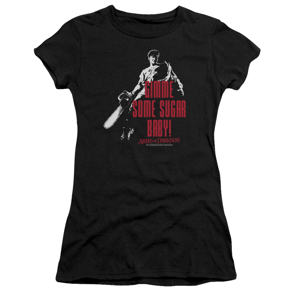 Army Of Darkness Sugar Junior Sheer Cap Sleeve Womens T Shirt Black Hoodie, Sweatshirt | CiraTrend.com