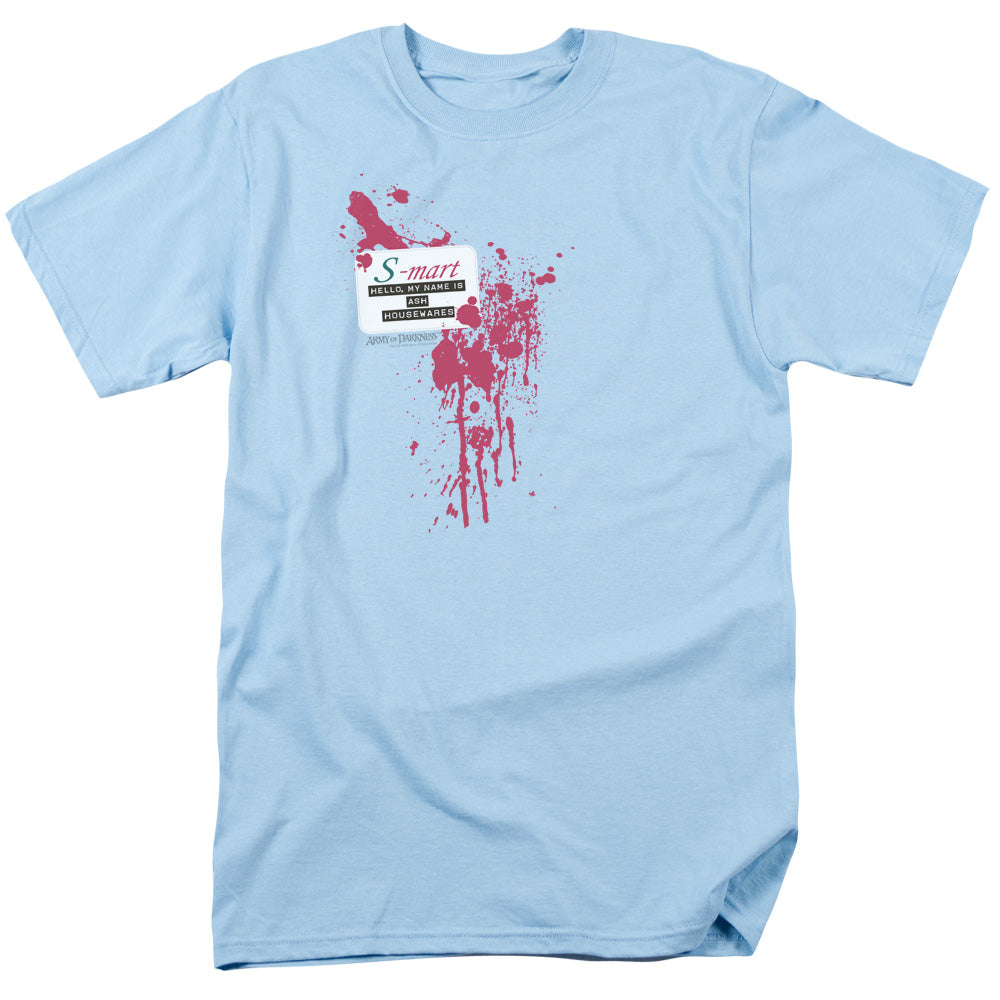 Army Of Darkness S Mart Name Tag Mens T Shirt Light Blue Hoodie, Sweatshirt | CiraTrend.com
