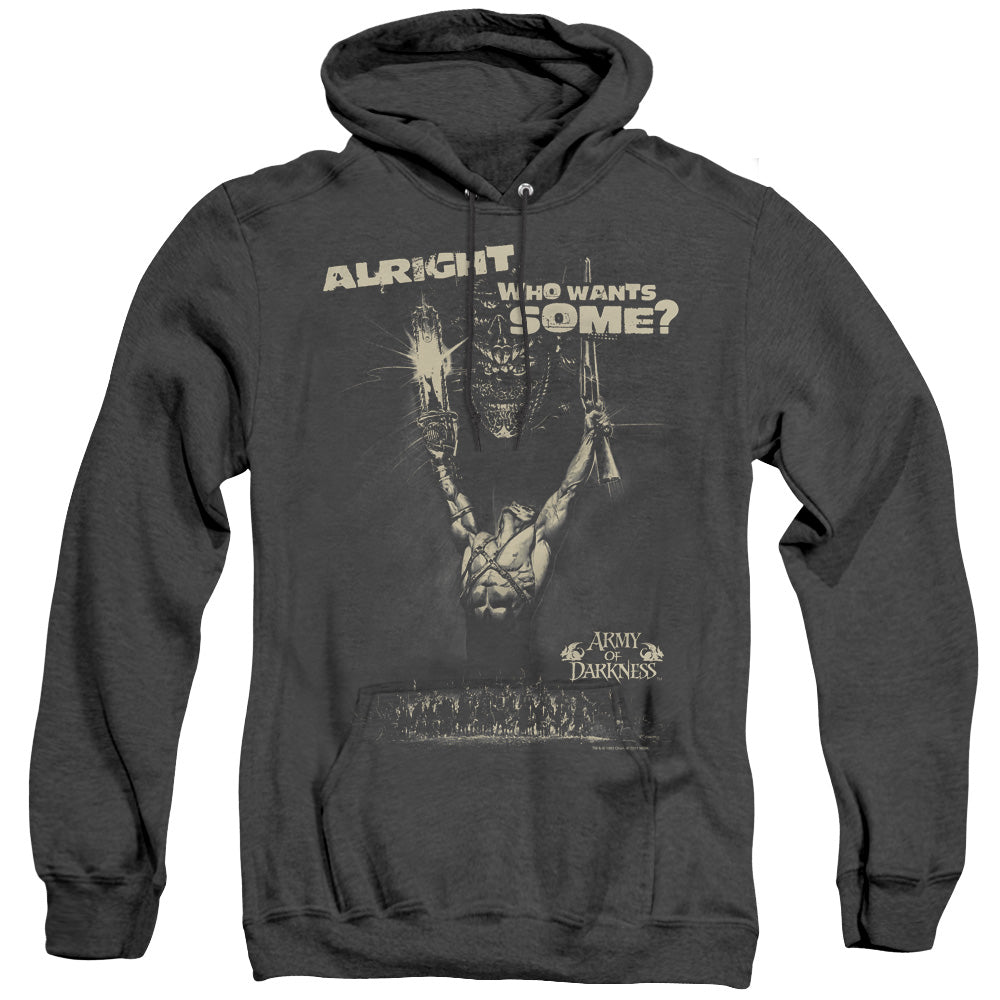 Army Of Darkness Want Some Heather Mens Hoodie Black T-Shirts, Sweatshirt | CiraTrend.com