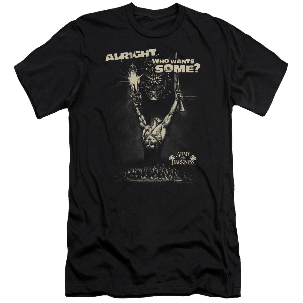 Army Of Darkness Want Some - Men's Premium Slim Fit T-Shirt Hoodie, Sweatshirt | CiraTrend.com