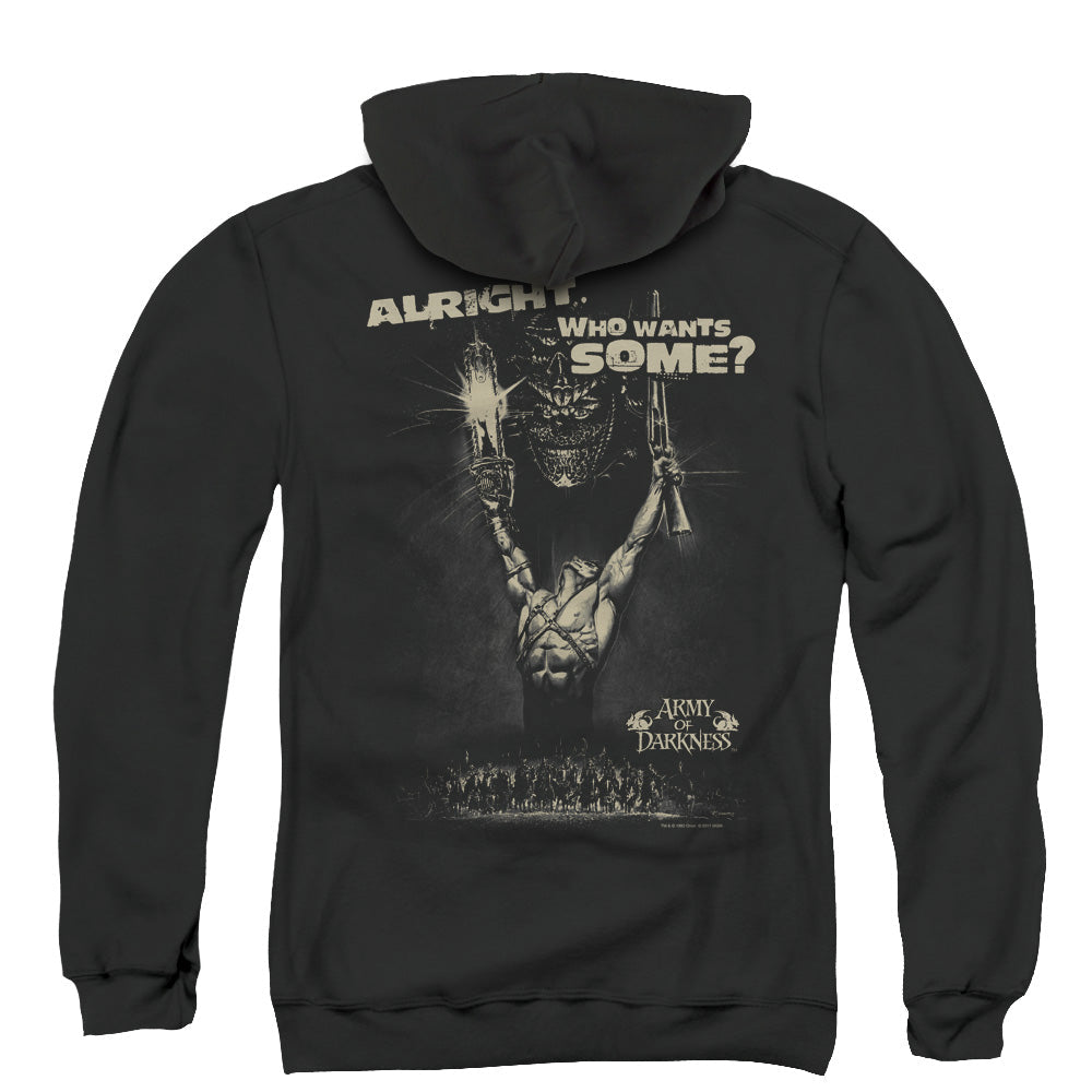 Army Of Darkness Want Some Back Print Zipper Mens Hoodie Black T-Shirts, Sweatshirt | CiraTrend.com (Image 3)