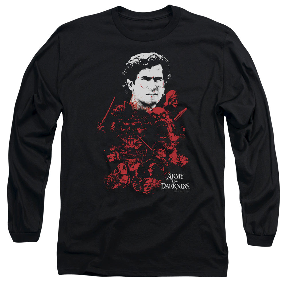 Army Of Darkness Pile Of Baddies Mens Long Sleeve Shirt Black Hoodie, Sweatshirt | CiraTrend.com (Image 3)