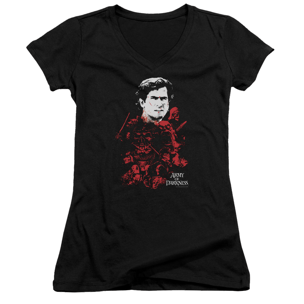 Army Of Darkness Pile Of Baddies - Juniors V-Neck T-Shirt Hoodie, Sweatshirt | CiraTrend.com