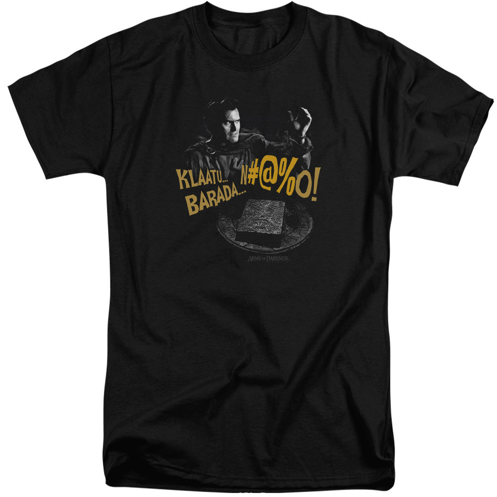 Army Of Darkness Klaatu...Barada Mens Tall T Shirt Black Hoodie, Sweatshirt | CiraTrend.com (Image 2)