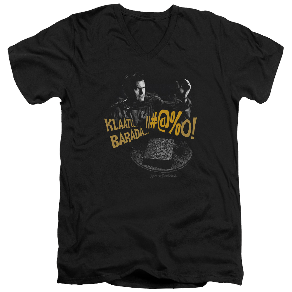 Army Of Darkness Klaatu...barada - Men's V-Neck T-Shirt Hoodie, Sweatshirt | CiraTrend.com