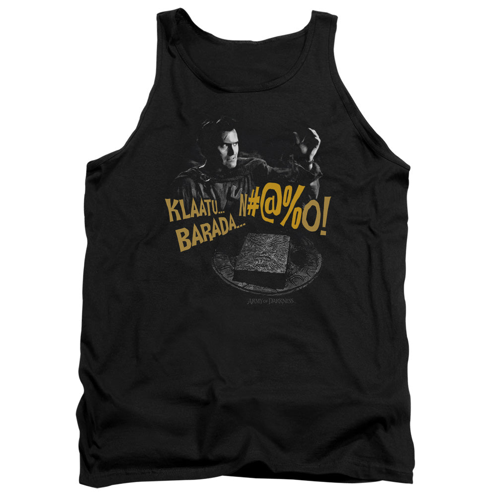 Army Of Darkness Klaatu...Barada Mens Tank Top Shirt Black Hoodie, Sweatshirt | CiraTrend.com (Image 1)