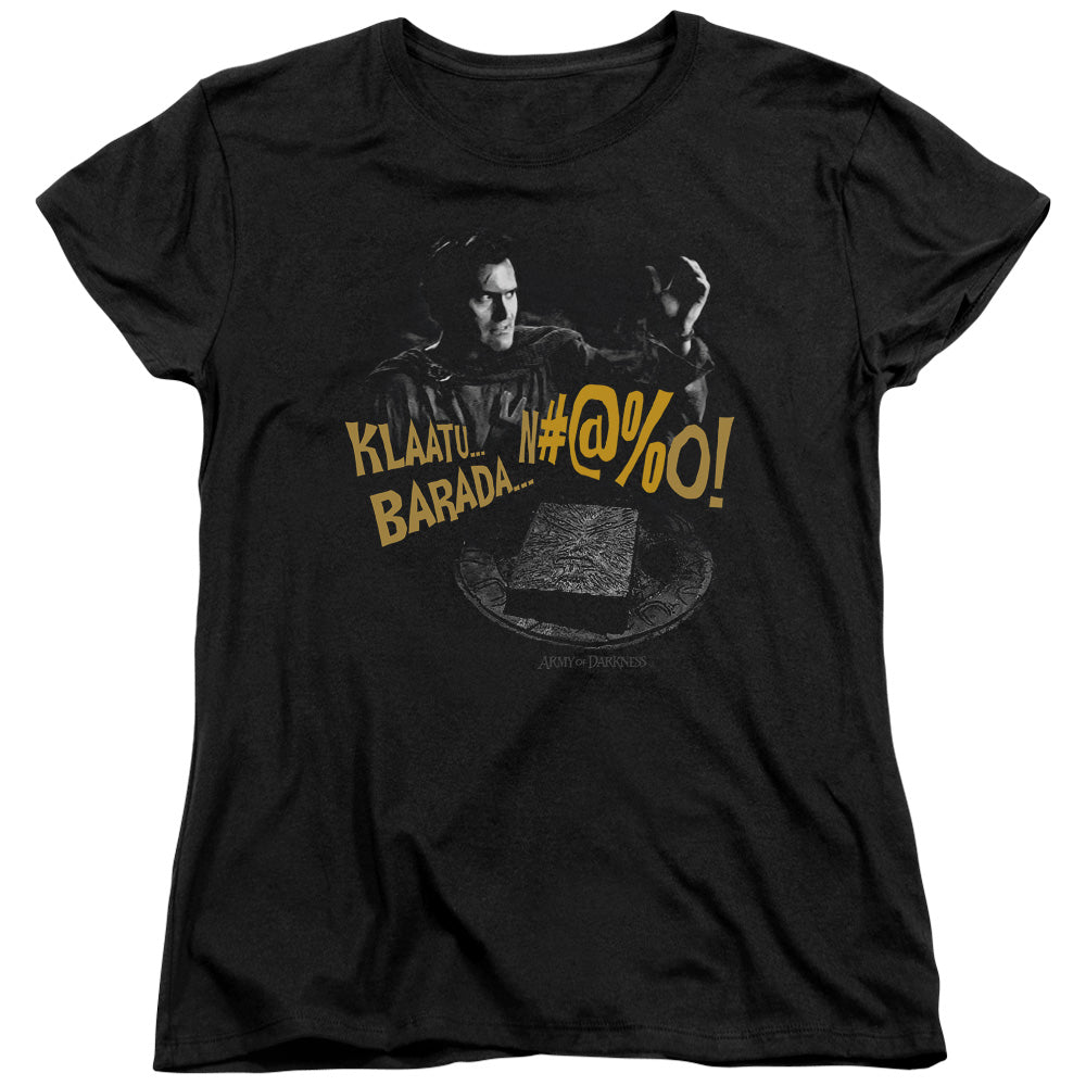 Army Of Darkness KlaatuÃ¢â‚¬Â¦ Barada Womens T Shirt Black Hoodie, Sweatshirt | CiraTrend.com
