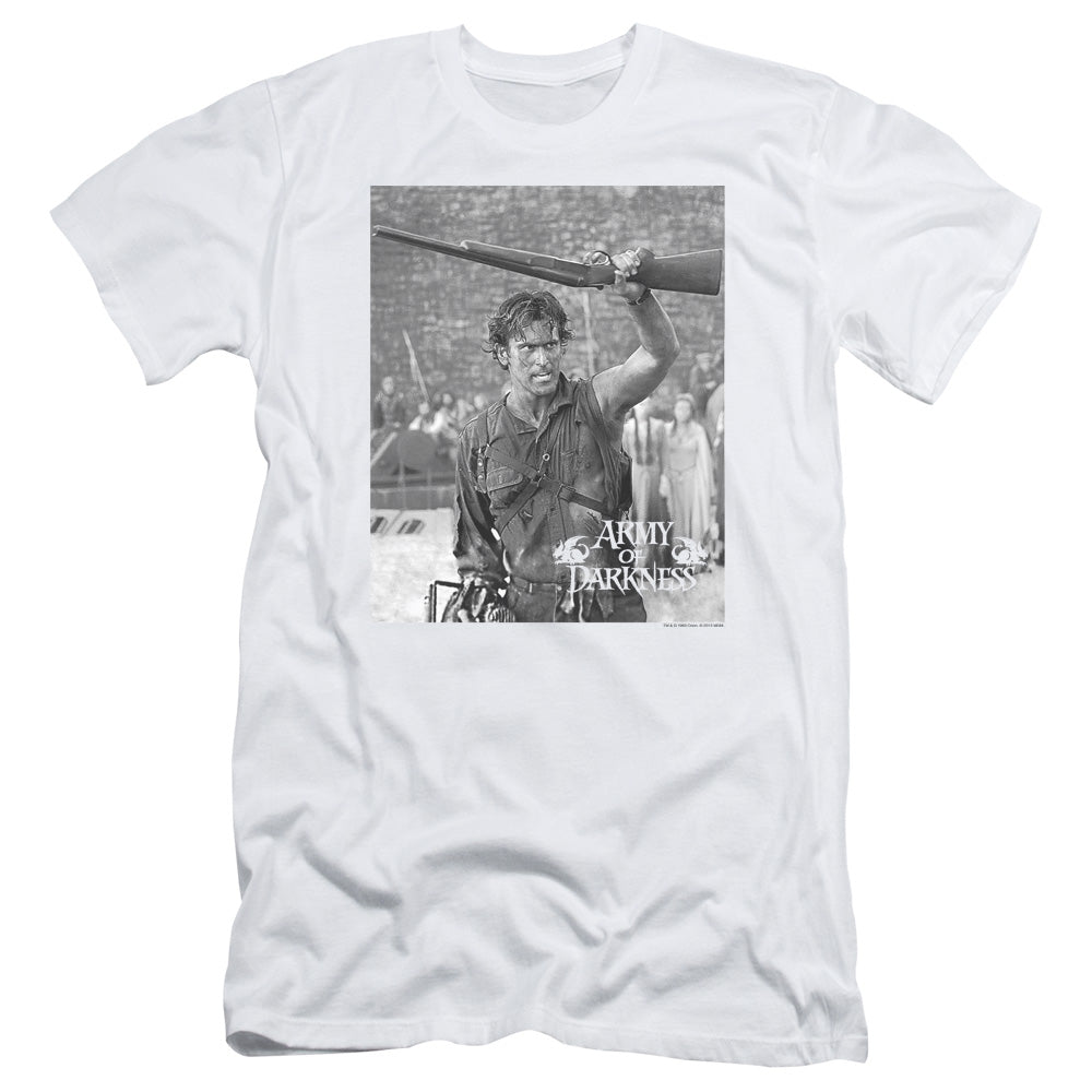 Army Of Darkness Boom Slim Fit Mens T Shirt White Hoodie, Sweatshirt | CiraTrend.com