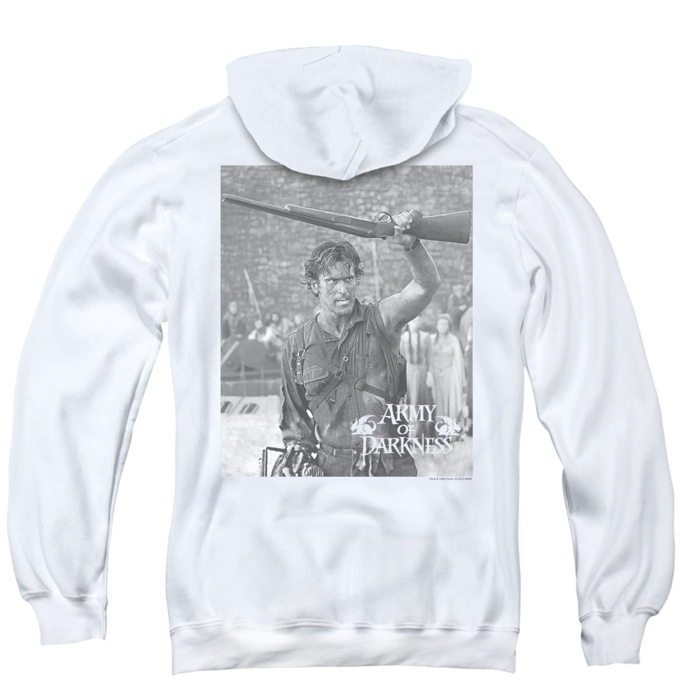 Army Of Darkness Boom Back Print Zipper Mens Hoodie White T-Shirts, Sweatshirt | CiraTrend.com (Image 3)