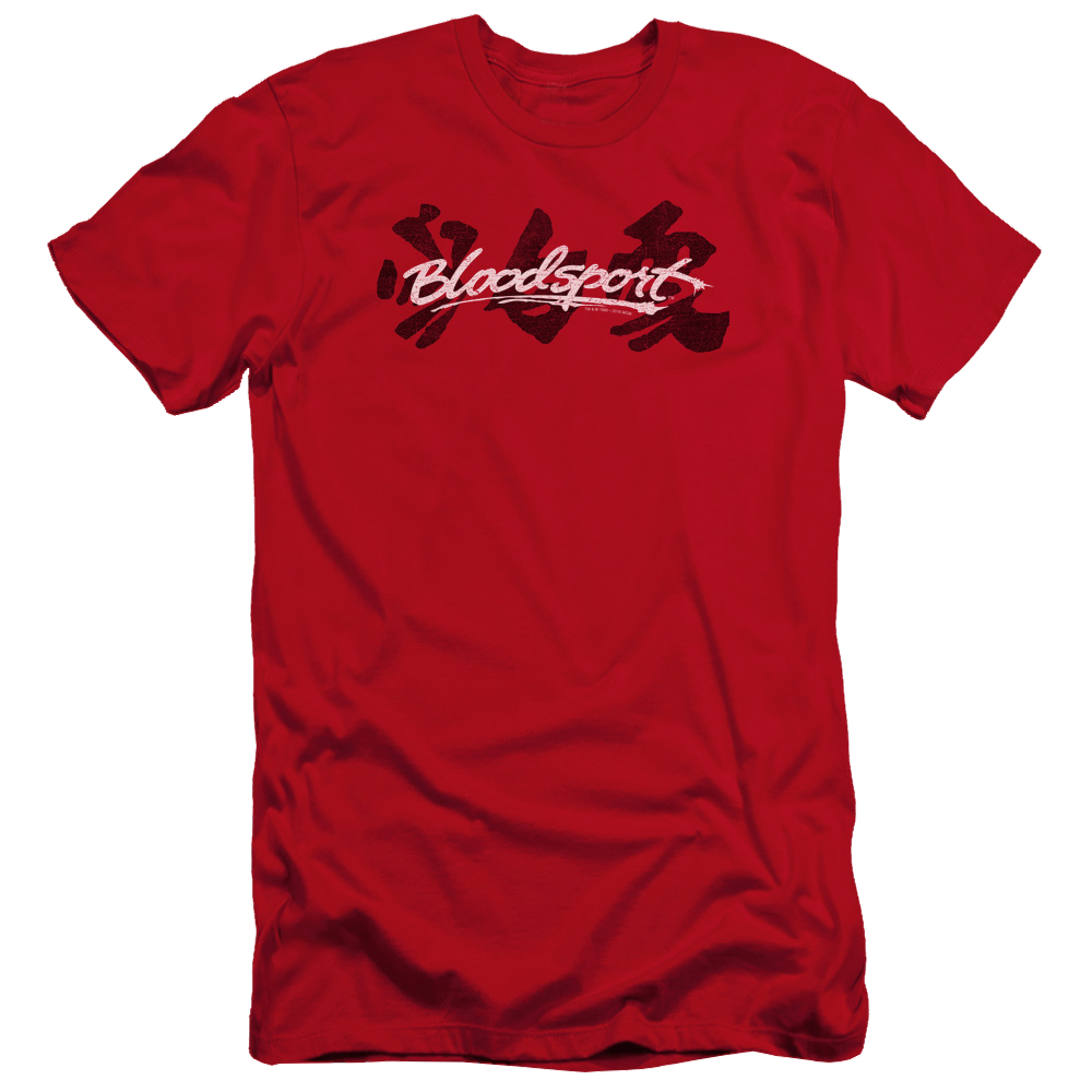 Bloodsport Kanji - Men's Premium Slim Fit T-Shirt Hoodie, Sweatshirt | CiraTrend.com