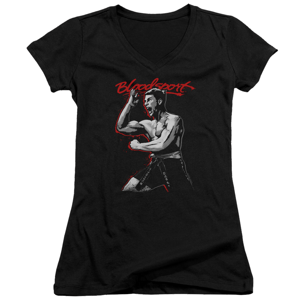 Bloodsport Loud Mouth - Juniors V-Neck T-Shirt Hoodie, Sweatshirt | CiraTrend.com