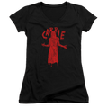 Carrie Silhouette - Juniors V-Neck T-Shirt Hoodie, Sweatshirt | CiraTrend.com