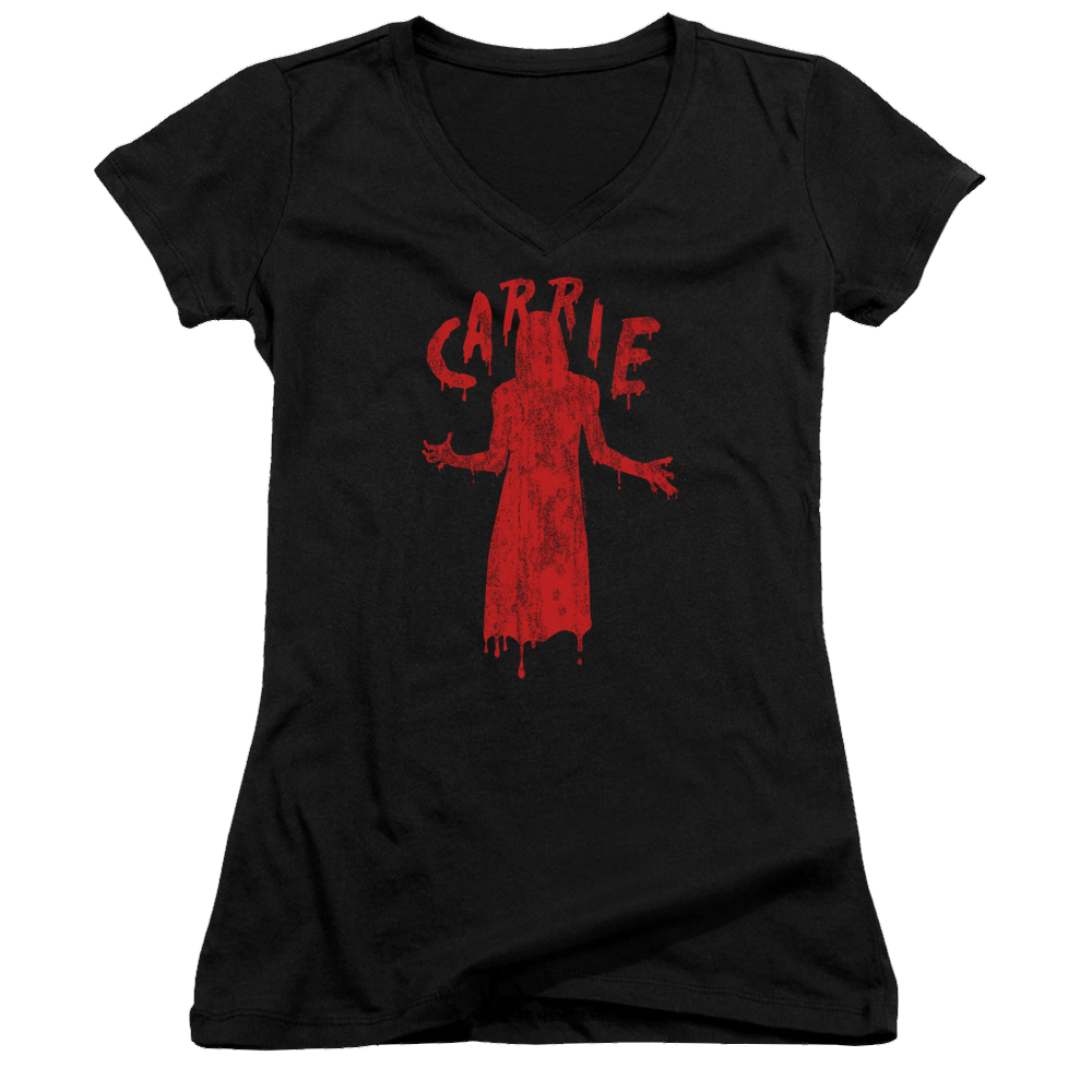 Carrie Silhouette - Juniors V-Neck T-Shirt Hoodie, Sweatshirt | CiraTrend.com