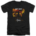 Amityville Horror Get Out Mens Slim Fit V-Neck T Shirt Black Hoodie, Sweatshirt | CiraTrend.com