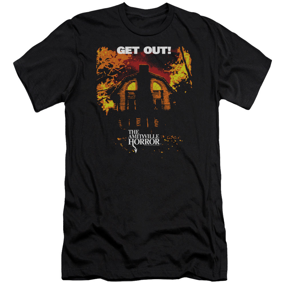 Amityville Horror Get Out Premium Bella Canvas Slim Fit Mens T Shirt Black Hoodie, Sweatshirt | CiraTrend.com (Image 2)