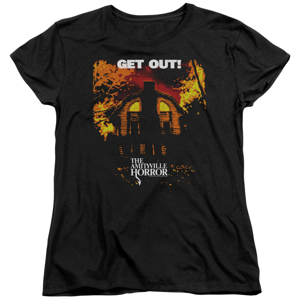 Amityville Horror Get Out Womens T Shirt Black Hoodie, Sweatshirt | CiraTrend.com