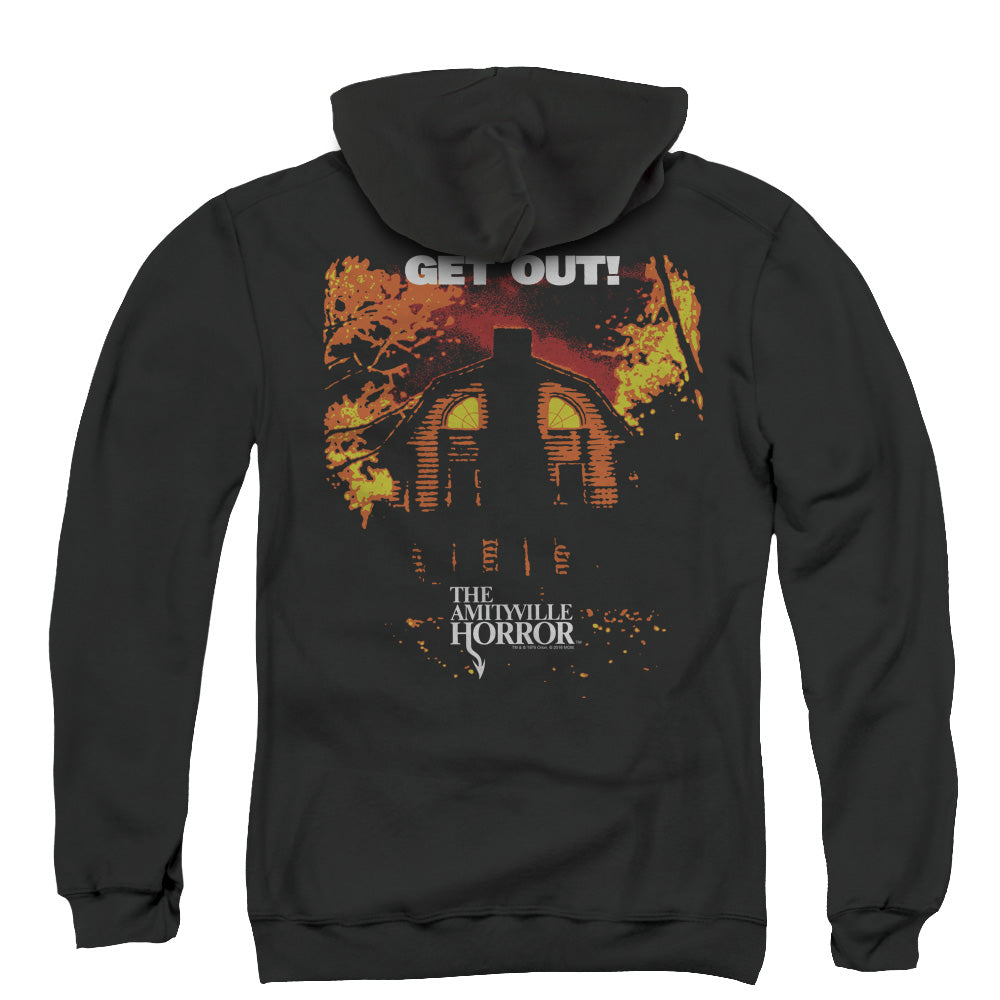 Amityville Horror Get Out Back Print Zipper Mens Hoodie Black T-Shirts, Sweatshirt | CiraTrend.com (Image 3)