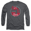 Amityville Horror Red House Mens Long Sleeve Shirt Charcoal Hoodie, Sweatshirt | CiraTrend.com (Image 1)