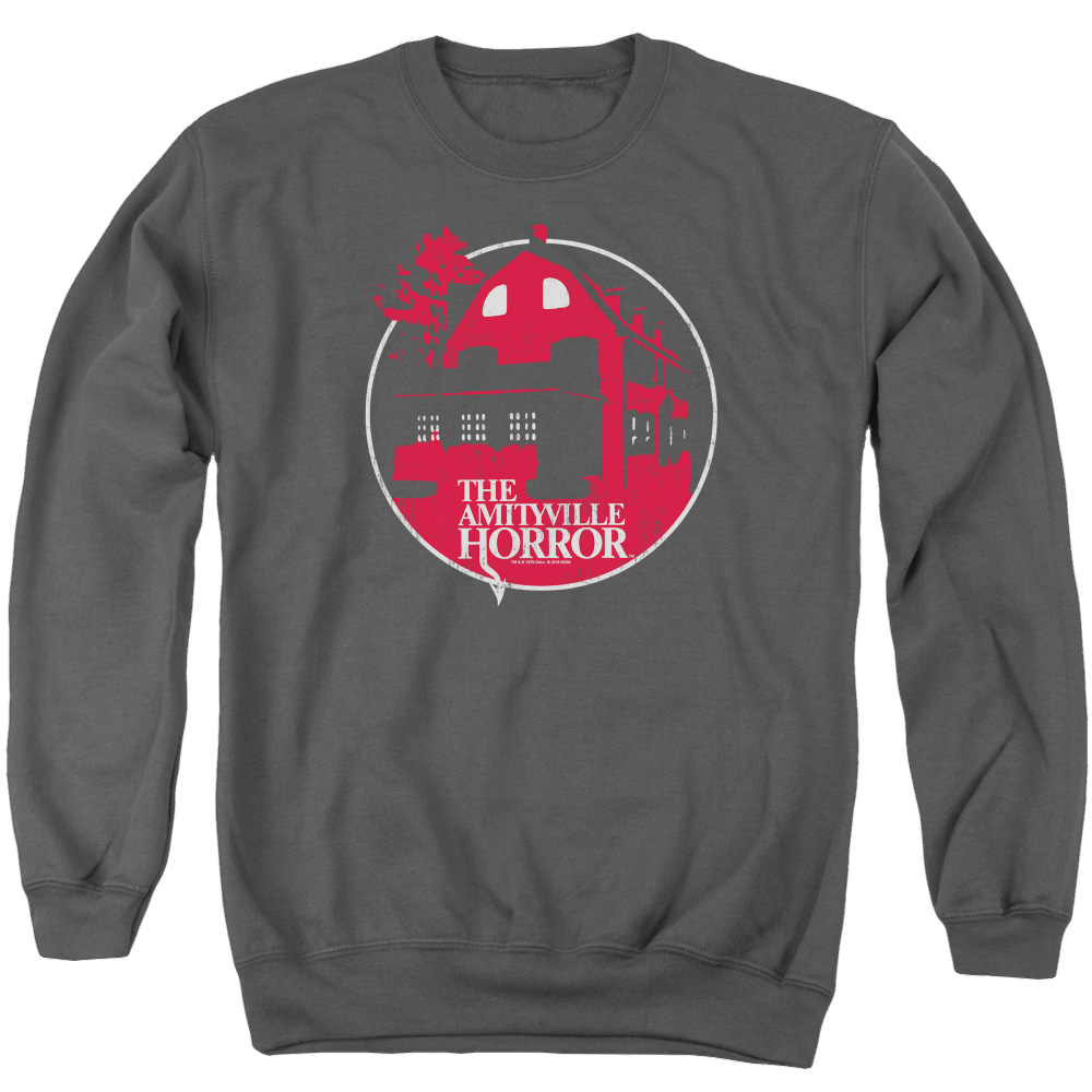 Amityville Horror Red House - Men's Crewneck Sweatshirt T-Shirts, Hoodie | CiraTrend.com