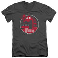 Amityville Horror Red House Mens Slim Fit V-Neck T Shirt Charcoal Hoodie, Sweatshirt | CiraTrend.com