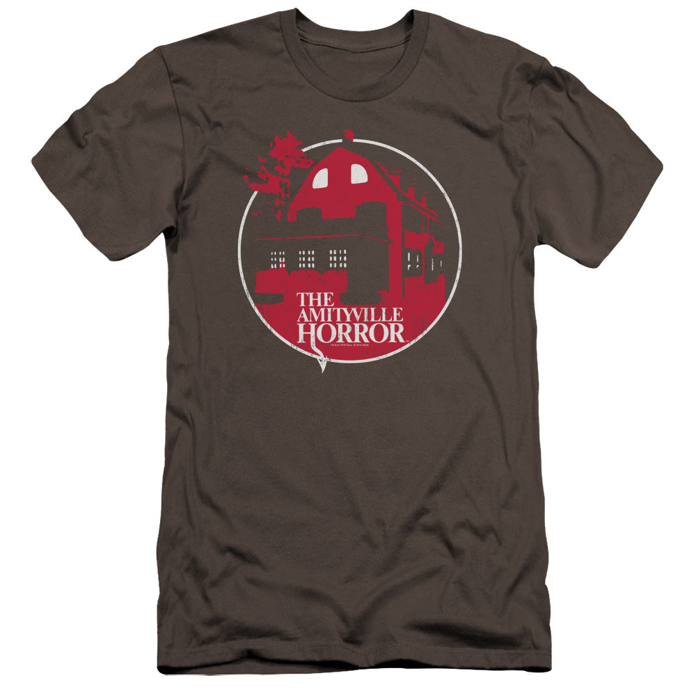 Amityville Horror Red House Premium Bella Canvas Slim Fit Mens T Shirt Charcoal Style001 Hoodie, Sweatshirt | CiraTrend.com