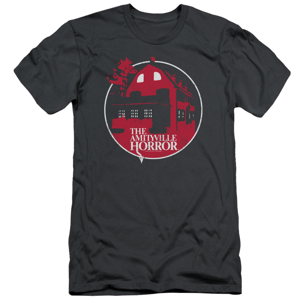 Amityville Horror Red House - Men's Slim Fit T-Shirt Hoodie, Sweatshirt | CiraTrend.com
