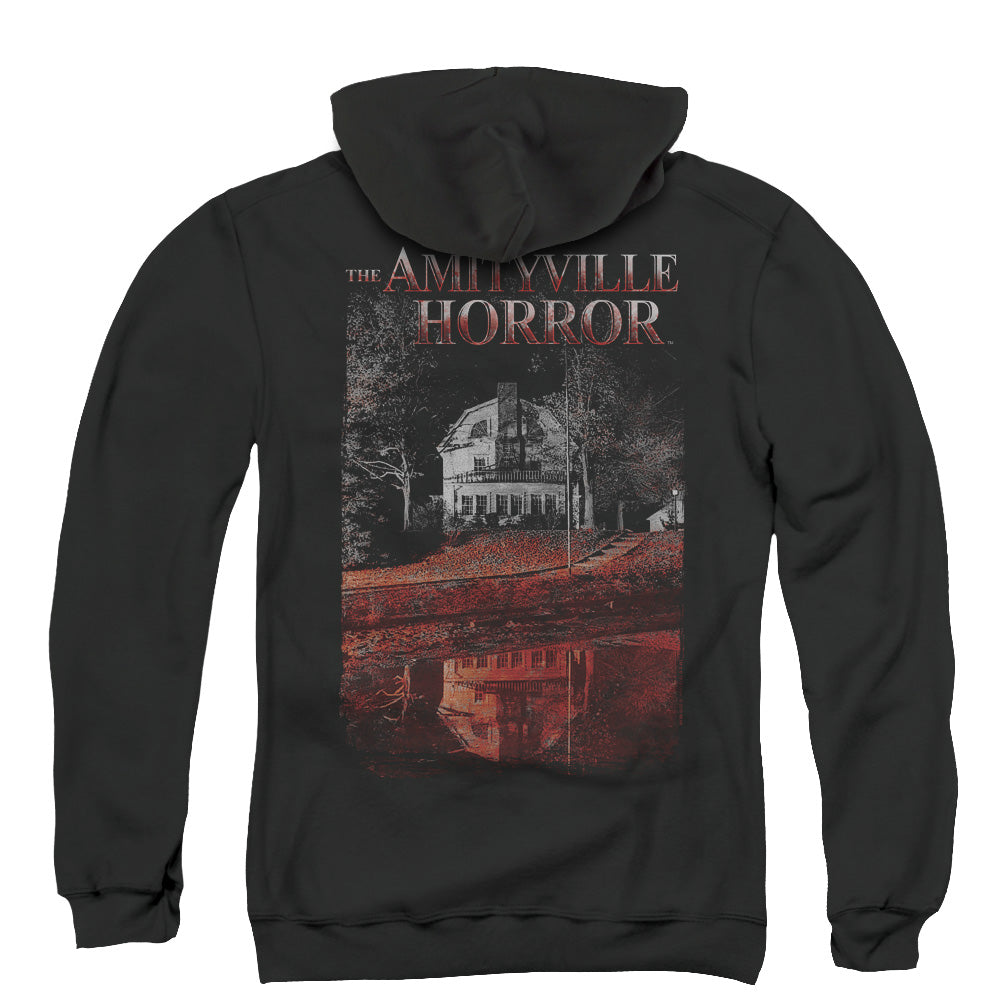 Amityville Horror Cold Blood Back Print Zipper Mens Hoodie Black T-Shirts, Sweatshirt | CiraTrend.com (Image 3)