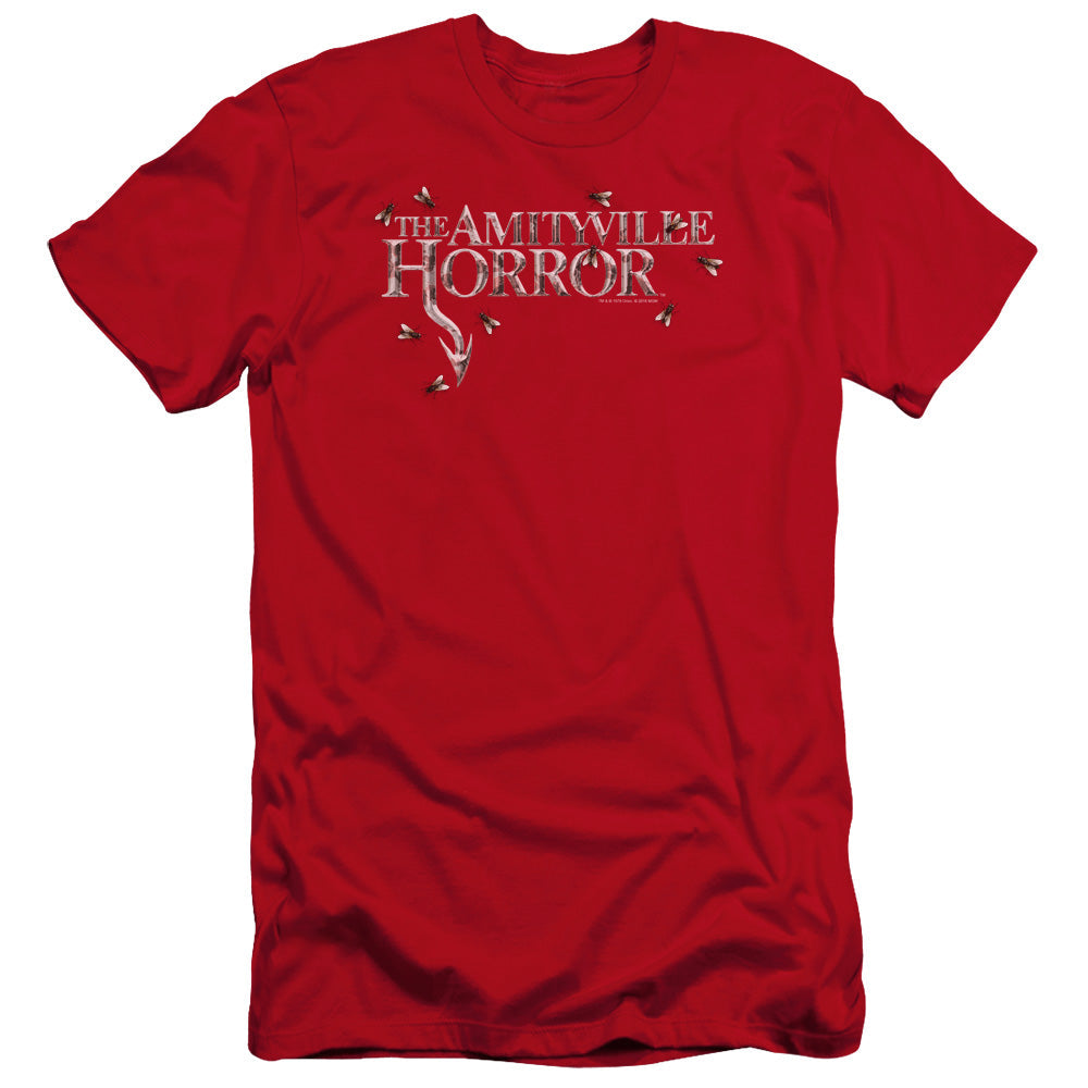 Amityville Horror Flies Bella Canvas Slim Fit Red T-Shirts, Hoodie, Sweatshirt