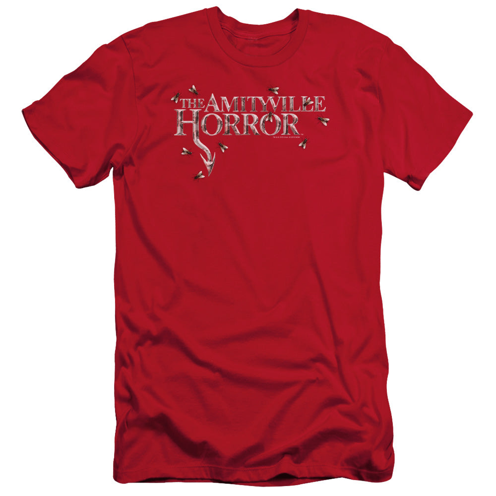 Amityville Horror Flies Slim Fit Mens T Shirt Red Hoodie, Sweatshirt | CiraTrend.com