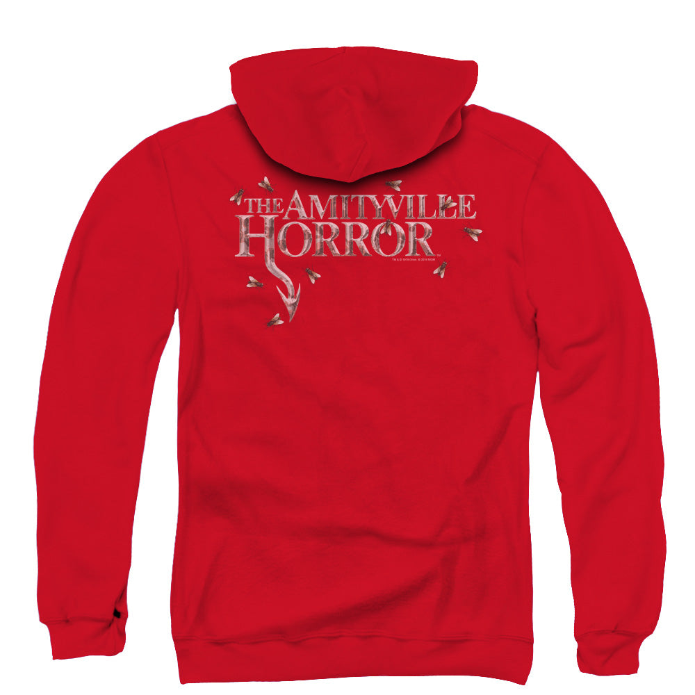 Amityville Horror Flies Back Print Zipper Mens Hoodie Red T-Shirts, Sweatshirt | CiraTrend.com (Image 3)