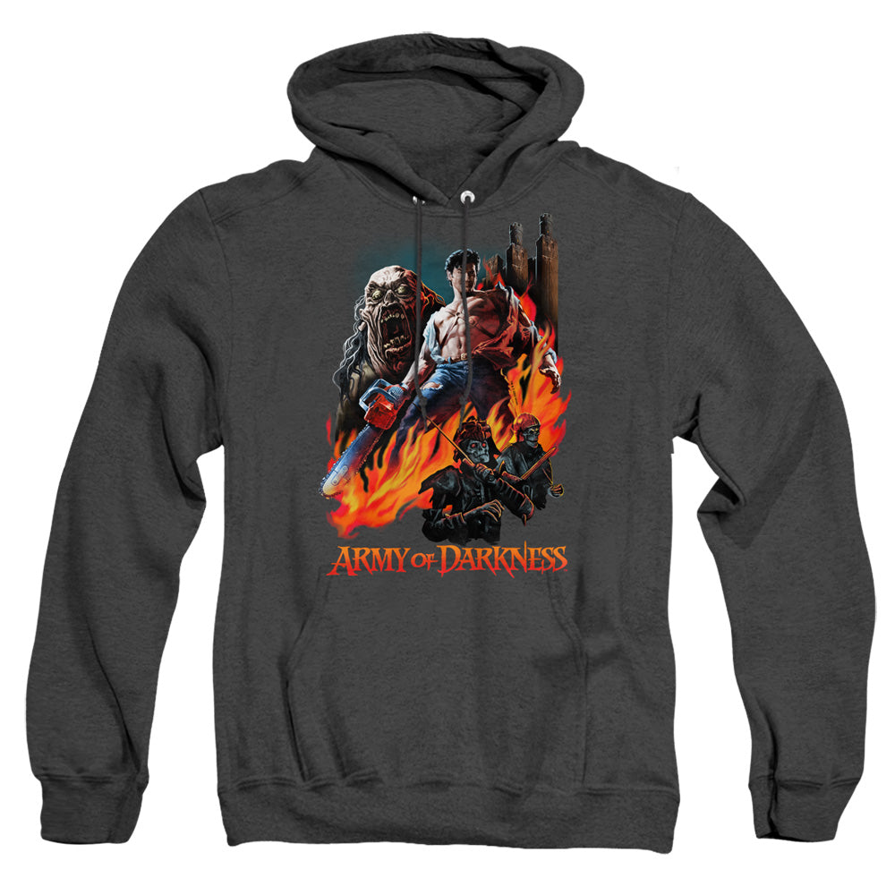 Army Of Darkness Painted Evil Mens Heather Hoodie Black T-Shirts, Sweatshirt | CiraTrend.com (Image 1)