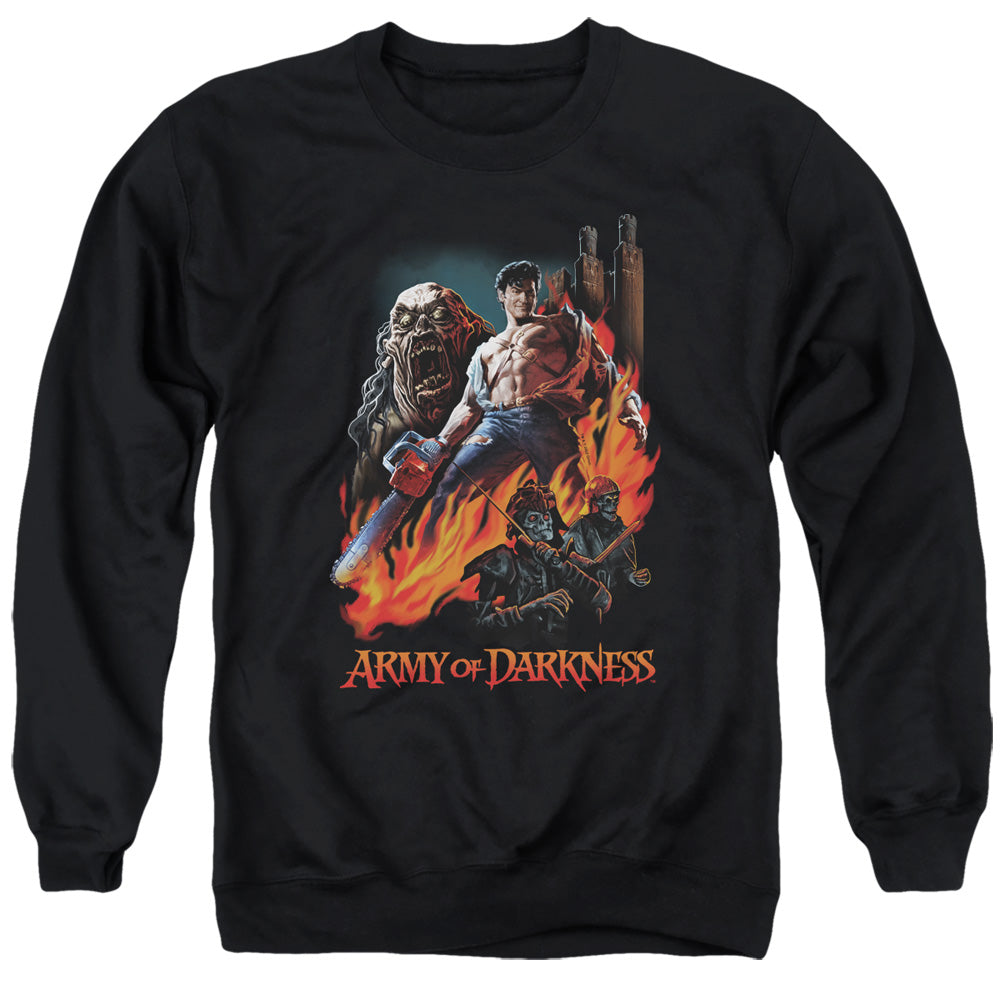 Army Of Darkness Painted Evil Mens Crewneck Sweatshirt Black T-Shirts, Hoodie | CiraTrend.com