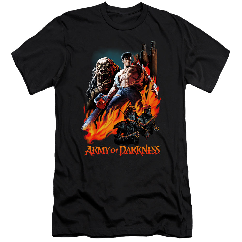 Army Of Darkness Painted Evil Hbo Premium Bella Canvas Slim Fit Mens T Shirt Black Hoodie, Sweatshirt | CiraTrend.com