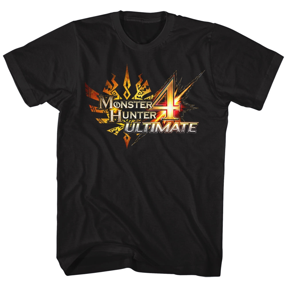 Monster Hunter S S Mh4U Logo Solid Black T-Shirts, Hoodie, Sweatshirt