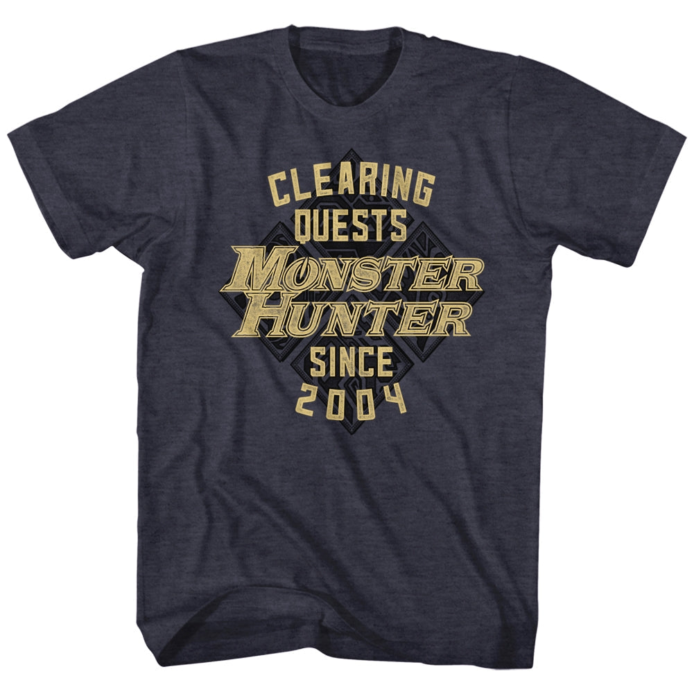 Monster Hunter S S Mh Since04 Heather Navy Heather T-Shirts, Hoodie, Sweatshirt