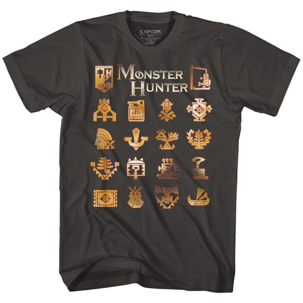 Monster Hunter Mens S/S T-Shirt - Mh - Solid Smoke Hoodie, Sweatshirt | CiraTrend.com