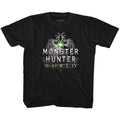 Monster Hunter Toddler S/S T-Shirt - Mhw Logo - Solid Black Hoodie, Sweatshirt | CiraTrend.com