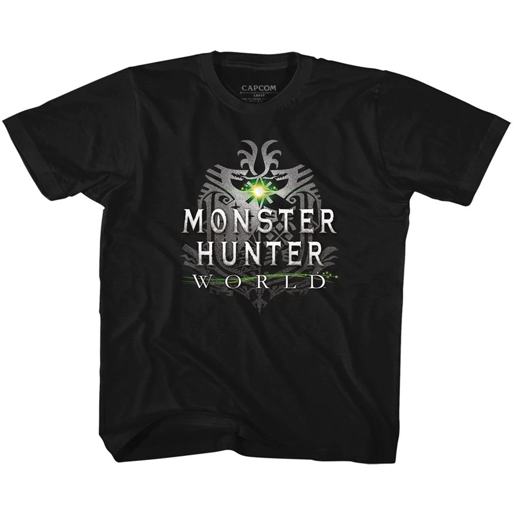 Monster Hunter Toddler S/S T-Shirt - Mhw Logo - Solid Black Hoodie, Sweatshirt | CiraTrend.com
