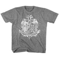 Monster Hunter S S Weathered World Emblem Heather Graphite Heather T-Shirts, Hoodie, Sweatshirt