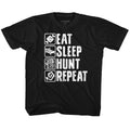 Monster Hunter Toddler S/S T-Shirt - Hunt Repeat - Solid Black Hoodie, Sweatshirt | CiraTrend.com