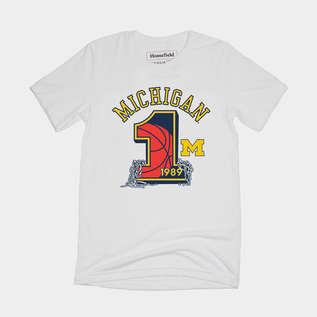 1989 Michigan Basketball Champs Tee Style001