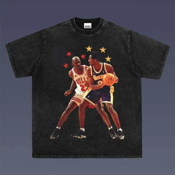MICHAEL VS KOBE 1.11 VINTAGE TEE | MEN'S GRAPHIC T-SHIRT SWEATSHIRT HOODIE | GIFT FOR FAN | CiraTrend.com