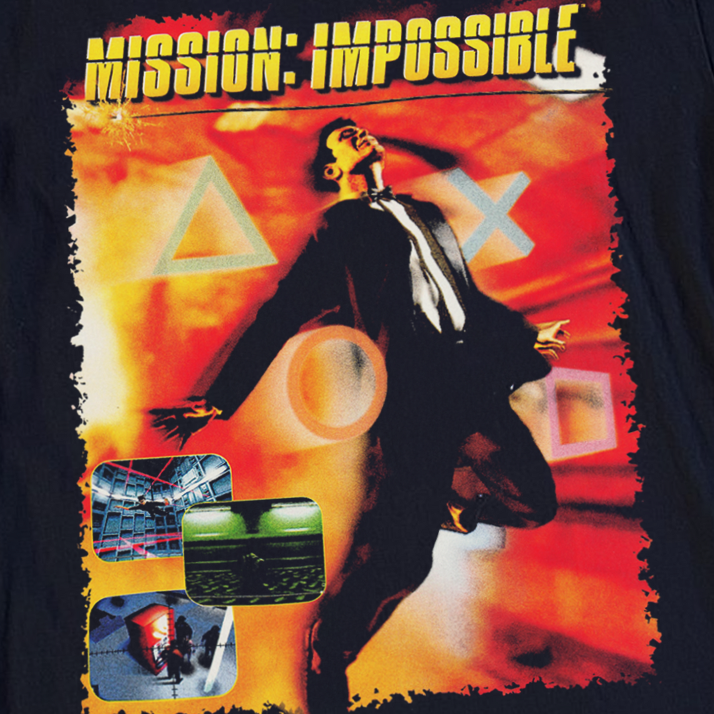 RETRO M.I. PS1 BLACK PROMO T-SHIRT