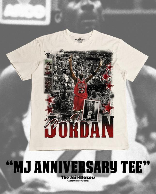 " MJ Anniversary Tee " - Off White