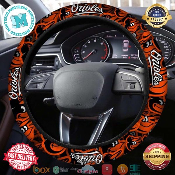MLB Baltimore Orioles Steering Wheel Cover