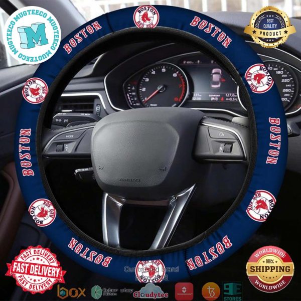 MLB Boston Red Sox Steering Wheel Cover