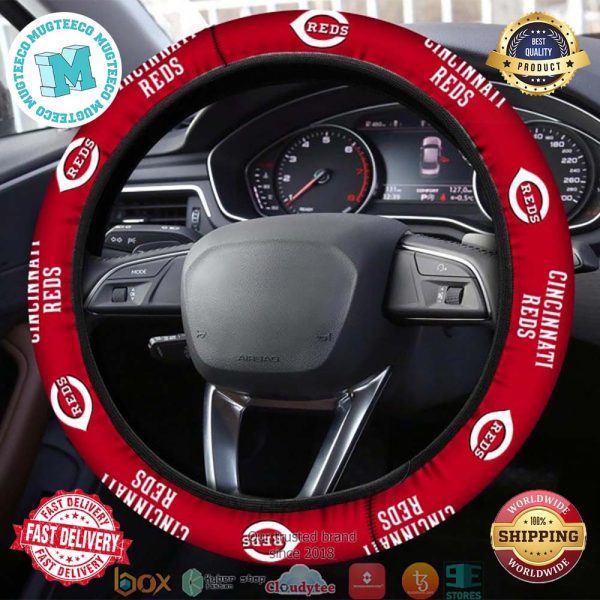 MLB Cincinnati Reds Steering Wheel Cover