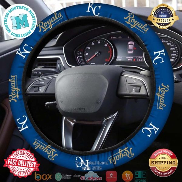 MLB Kansas City Royals Blue Steering Wheel Cover