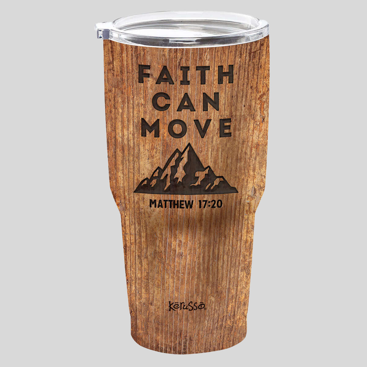 Kerusso 30 oz Stainless Steel Tumbler Faith Can Move T-Shirts, Hoodie, Sweatshirt | CiraTrend.com