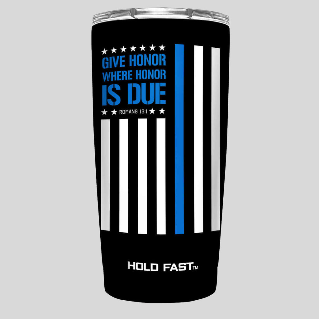 Kerusso Police Flag 20 oz Stainless Steel Tumbler T-Shirts, Hoodie, Sweatshirt | CiraTrend.com (Image 1)